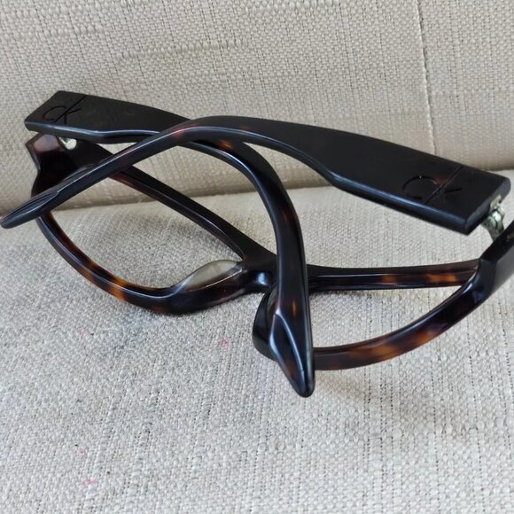 Calvin Klein CK Glasses/Sunglasses Frame Brown Tortoise 55[]17 125 Eyeglasses - Picture 4 of 12